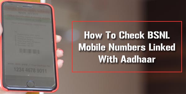 Aadhaar Linked BSNL Mobile