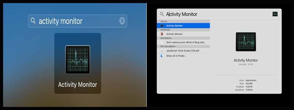 Activity Monitor for MAC