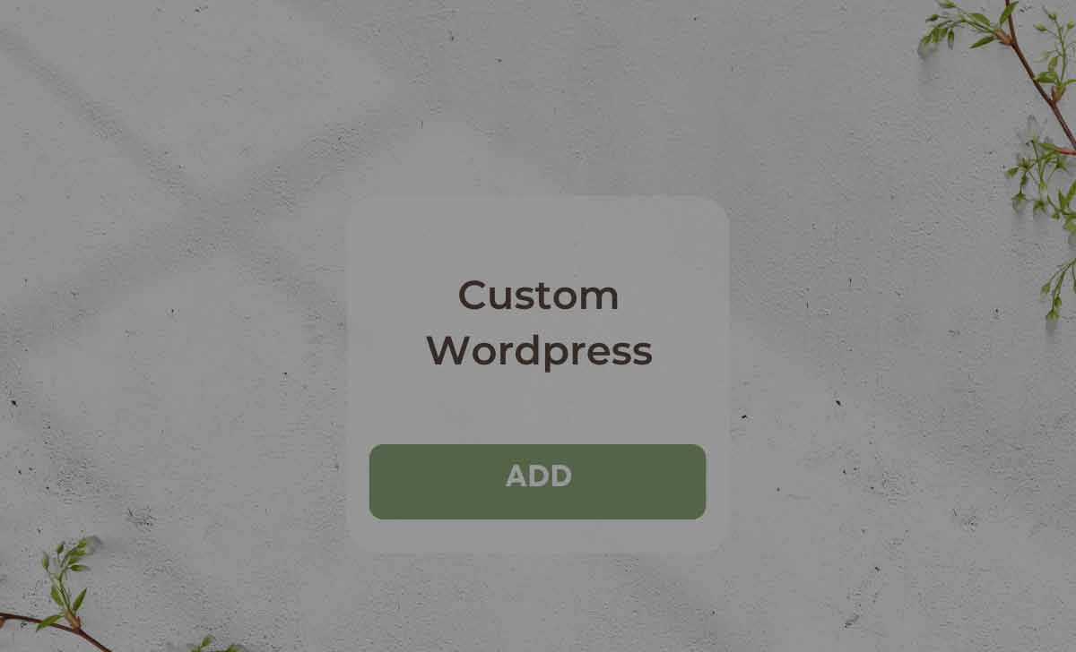 Add Custom Wordpress Login
