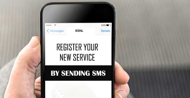 apply bsnl new service sms