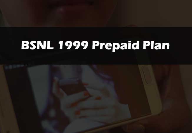 BSNL 1999 Prepaid Recharge 