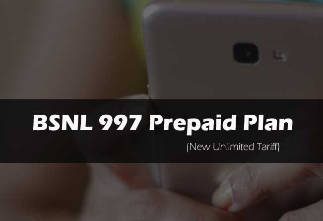 bsnl 997 prepaid plan