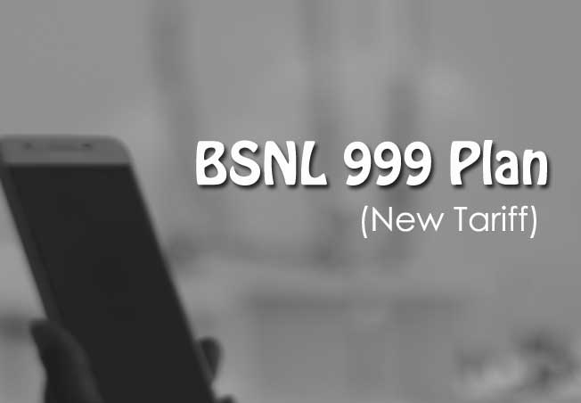 bsnl 999 plan prepaid