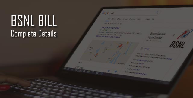 BSNL Bill Details View