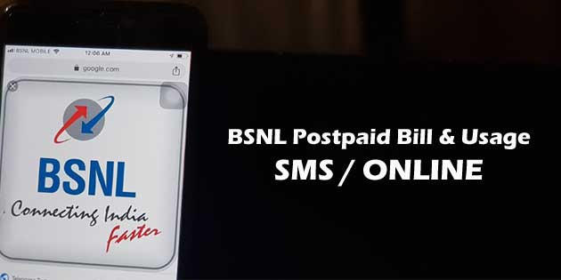 BSNL Bill Usage SMS Online