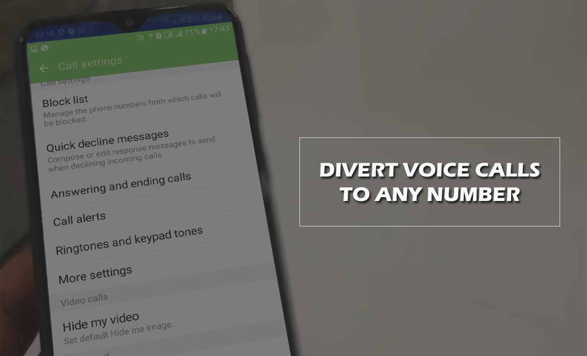 BSNL call divert forwarding