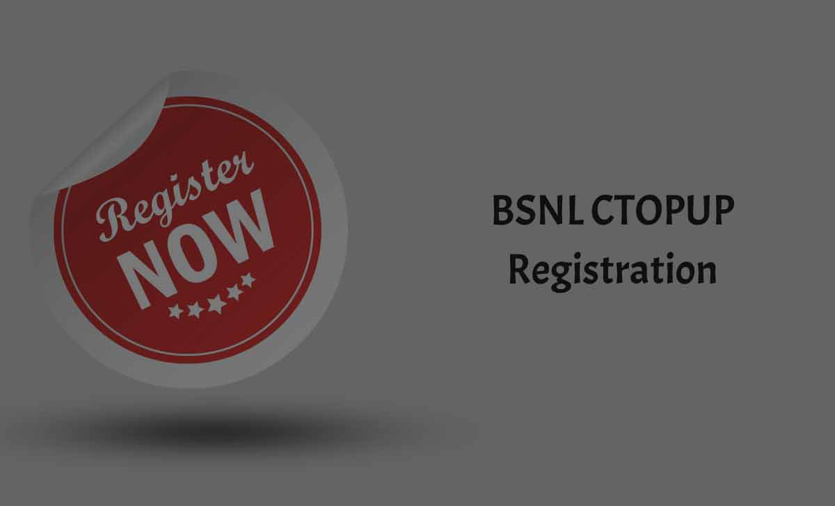 BSNL CTOPUP Registration