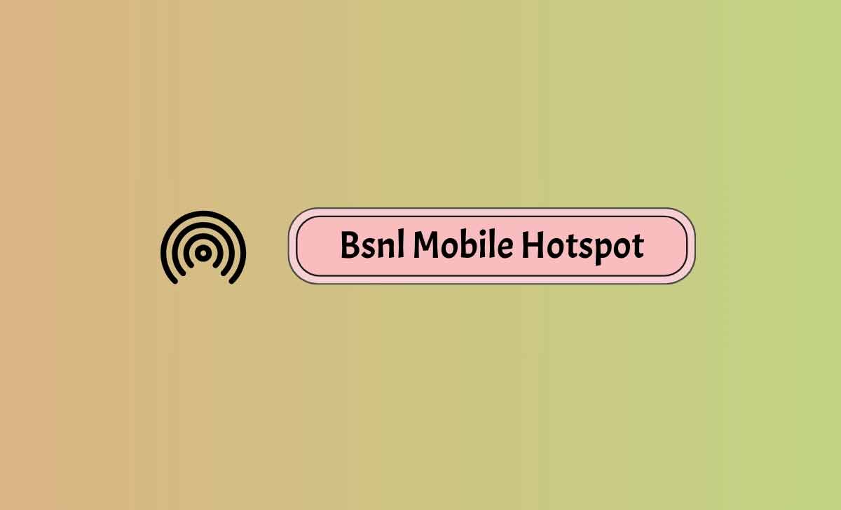 Bsnl Mobile Hotspot
