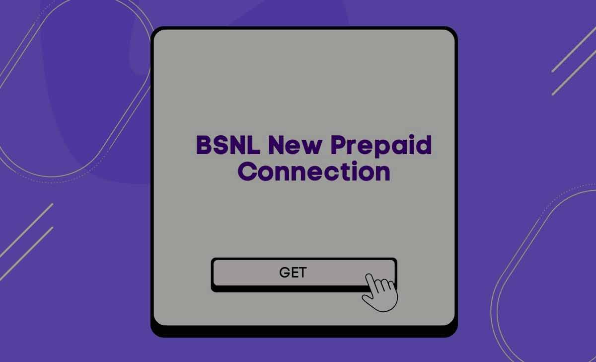 BSNL New Prepaid Connection