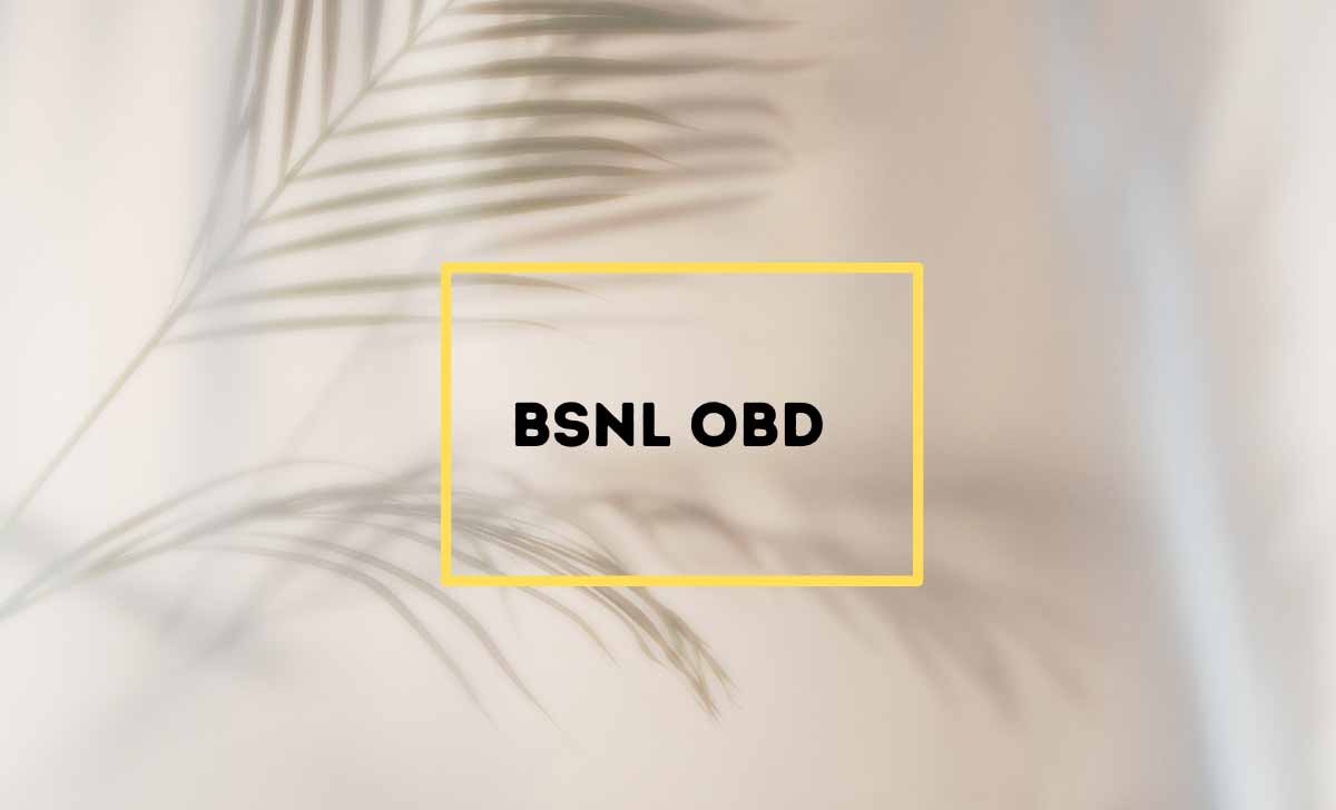 BSNL OBD