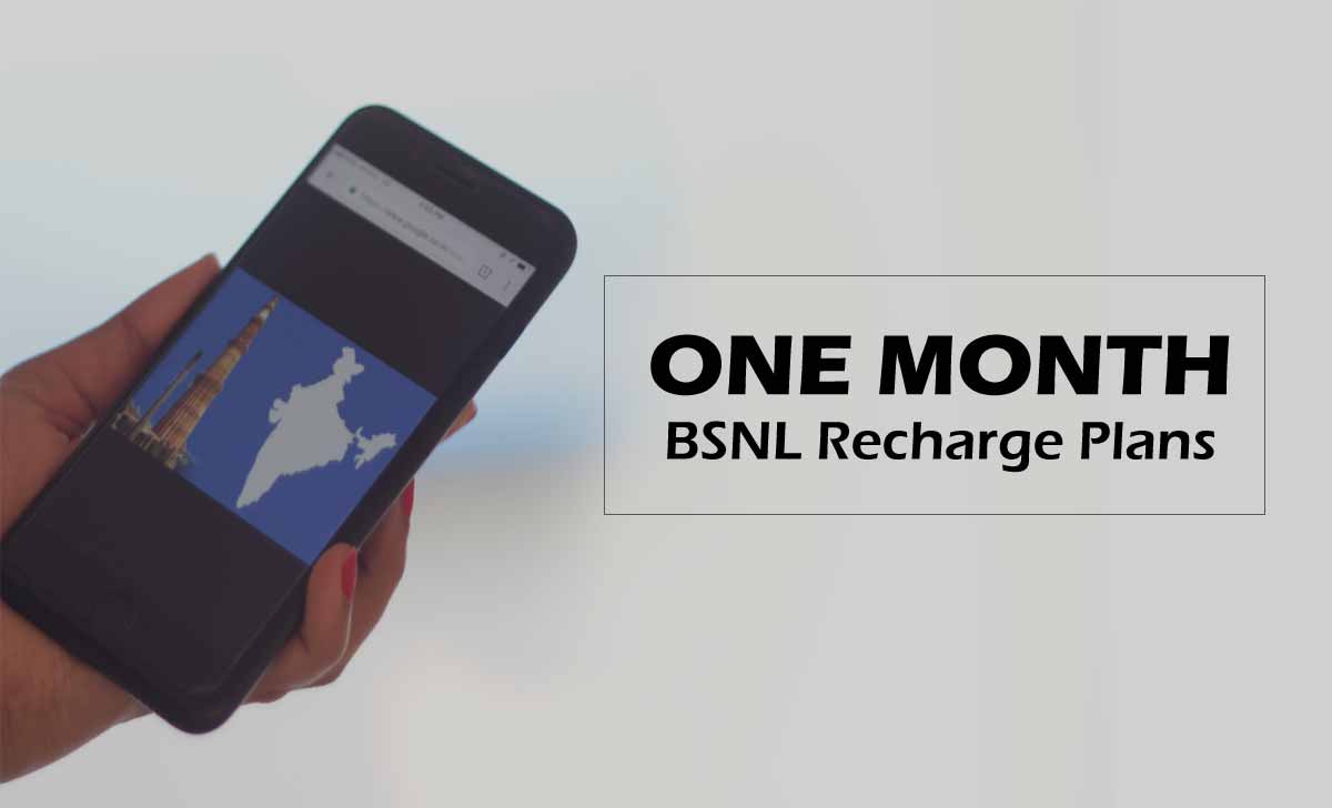 bsnl one month recharge