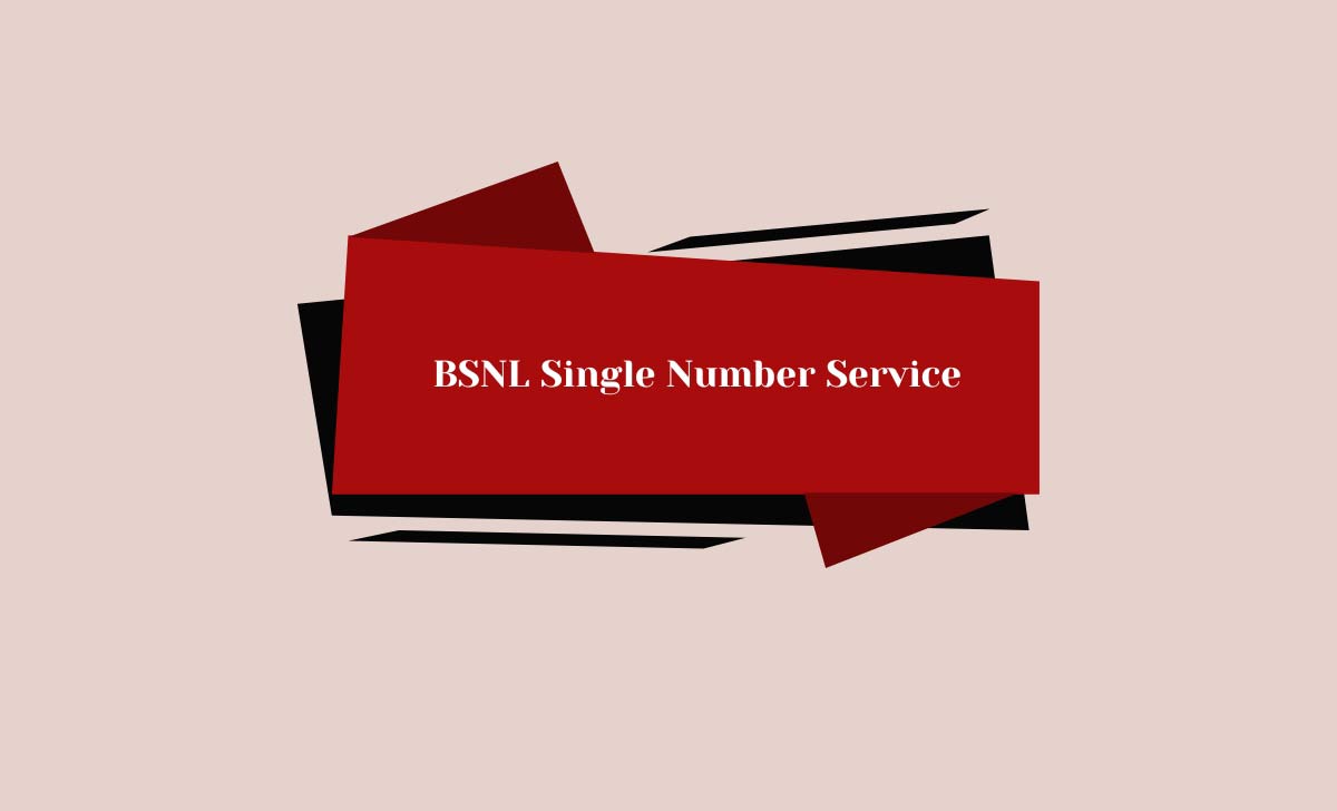 BSNL Single Number Service
