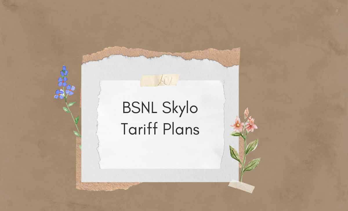 BSNL Skylo Tariff Plans