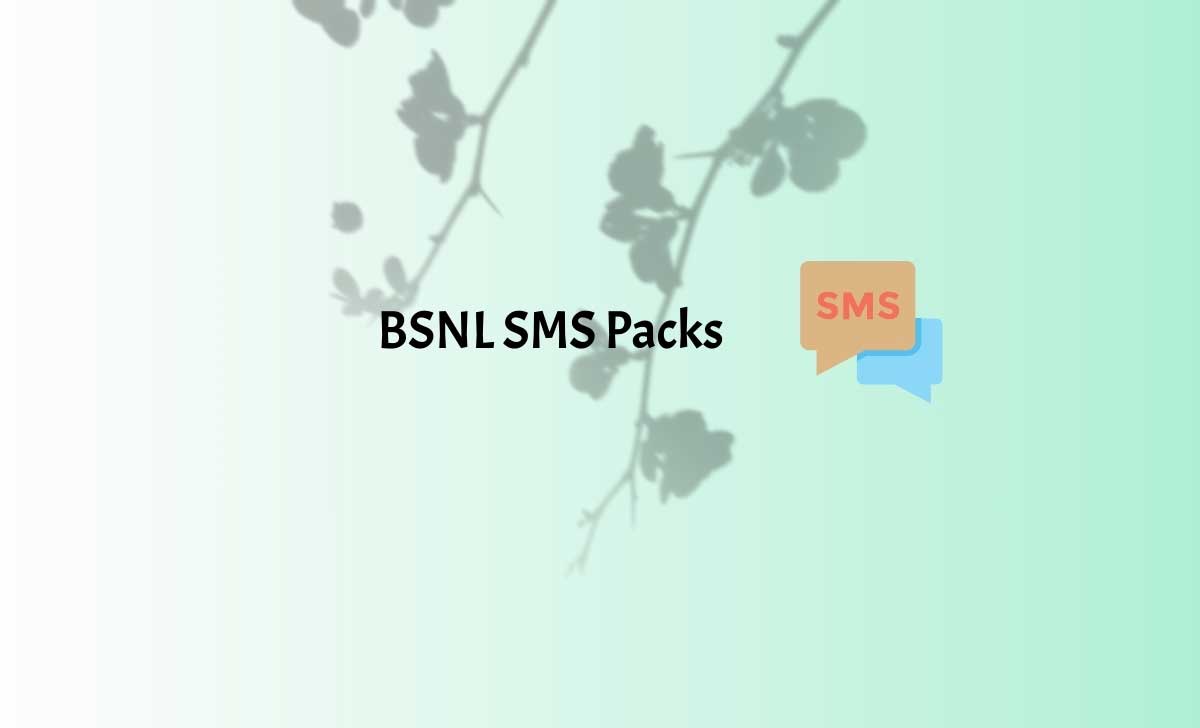 BSNL SMS Packs