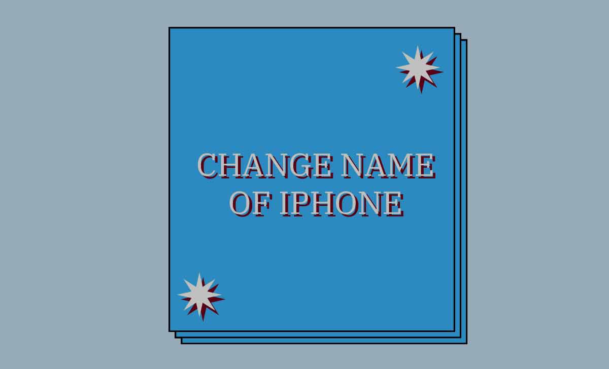 change name of iphone