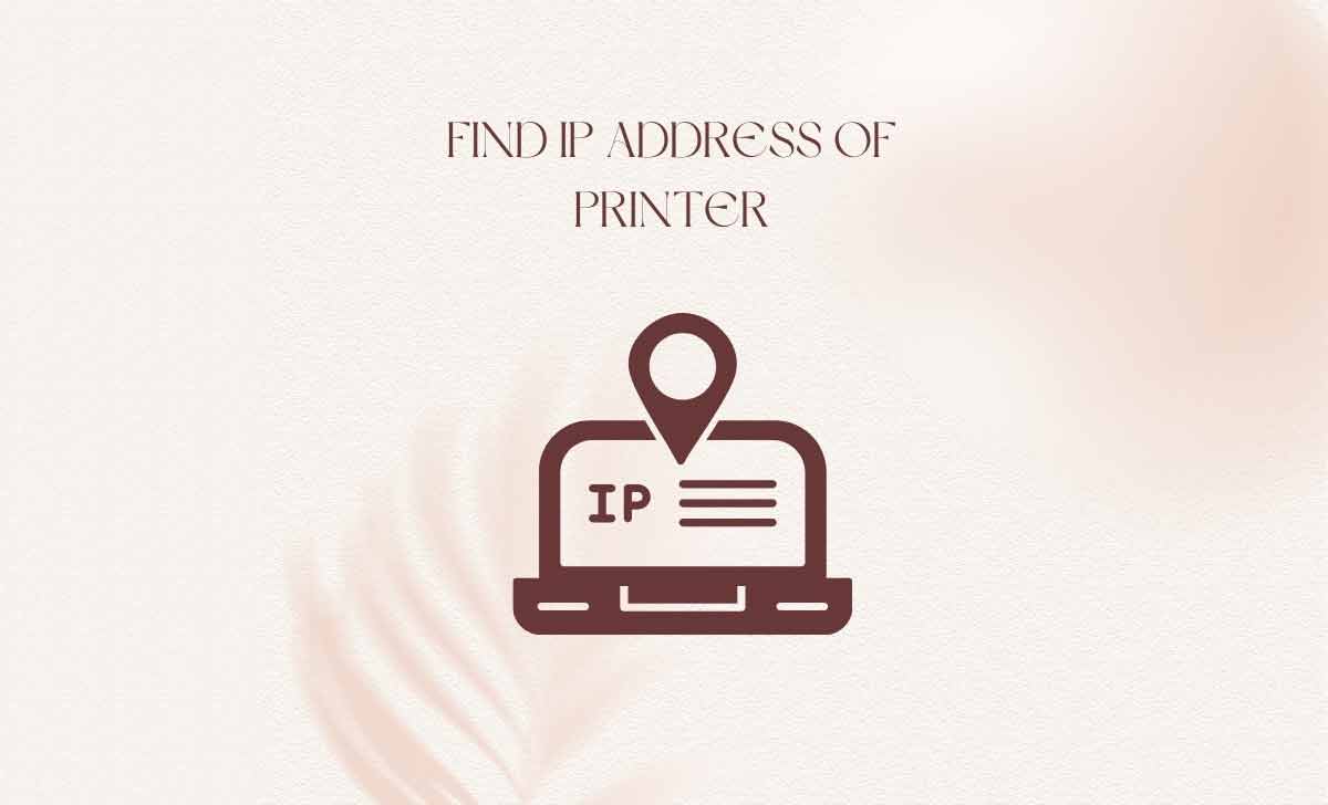 find ip address of printer