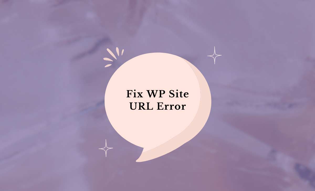 Fix WP Site URL Error