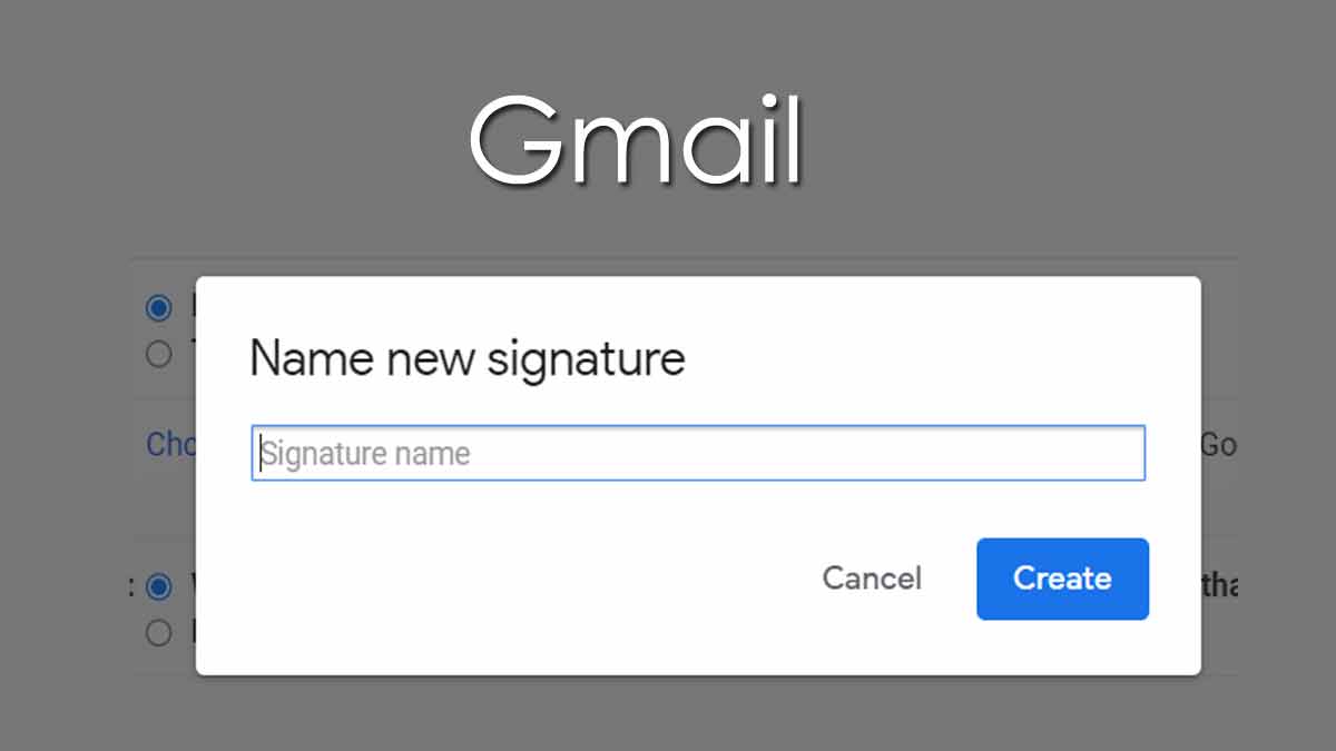 Gmail Signature