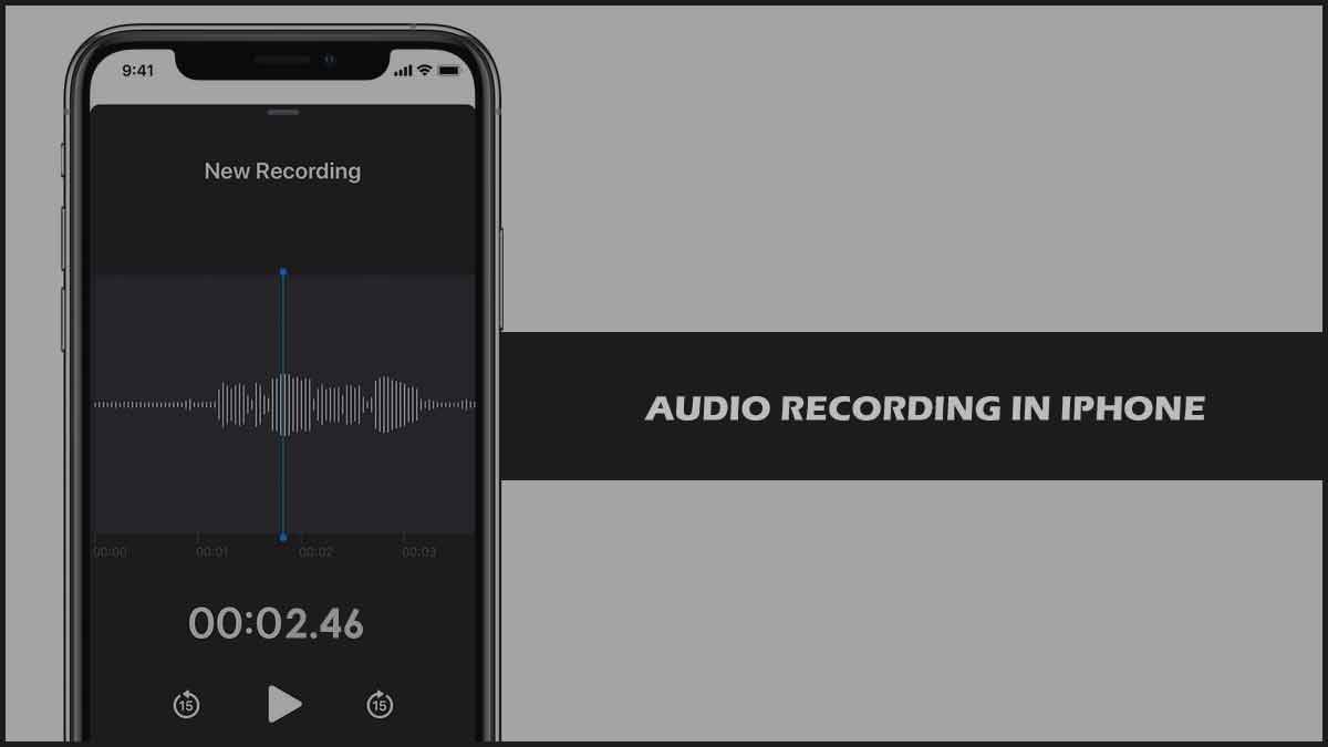 how to record audio on iphone