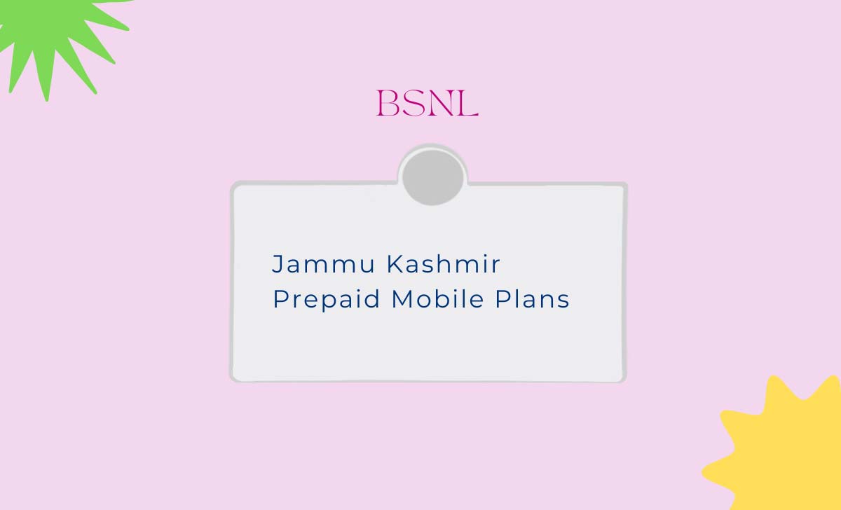 Jammu Kashmir Prepaid Mobile Plans