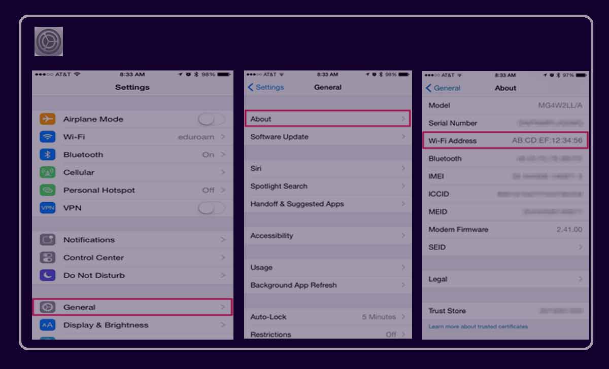 MAC Address on iPhone