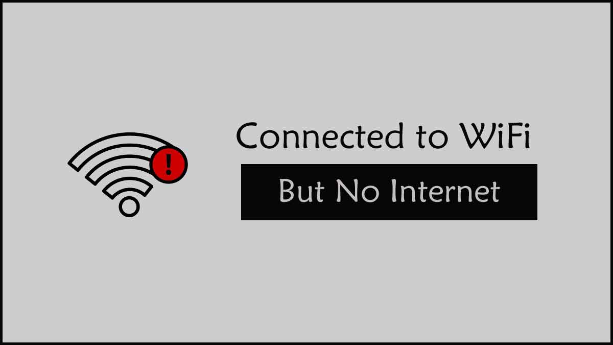 WiFi connected but no internet